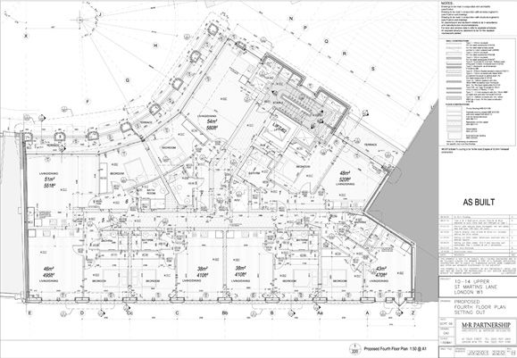 St Martin's Courtyard mixed use building newbuild architecture architect restaurant office residential flats